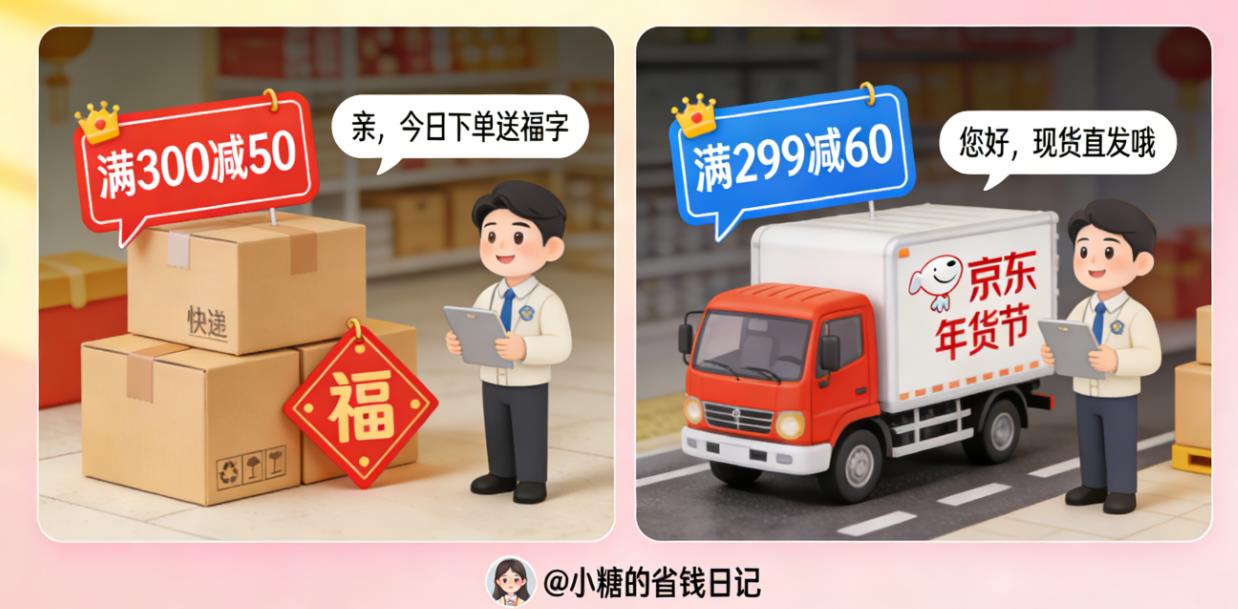 淘宝年货节VS京东年货节，两者怎么选择，哪个平台优惠多呢？