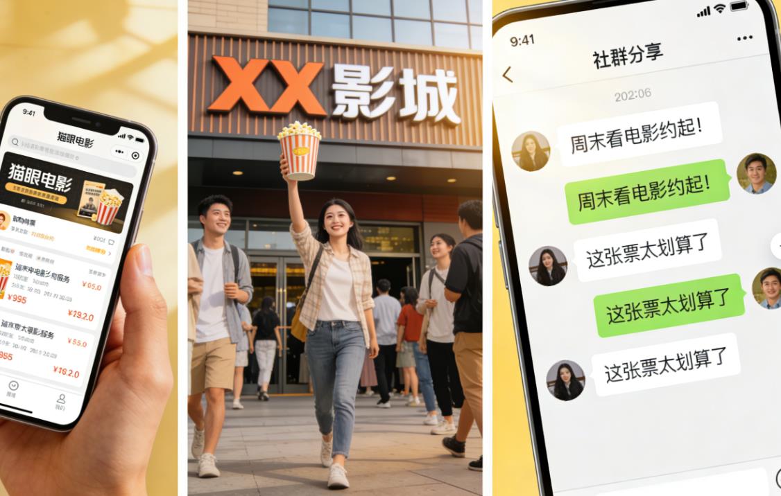 普通人薅电影票佣金攻略！3个靠谱渠道，零成本上手，边分享边赚钱