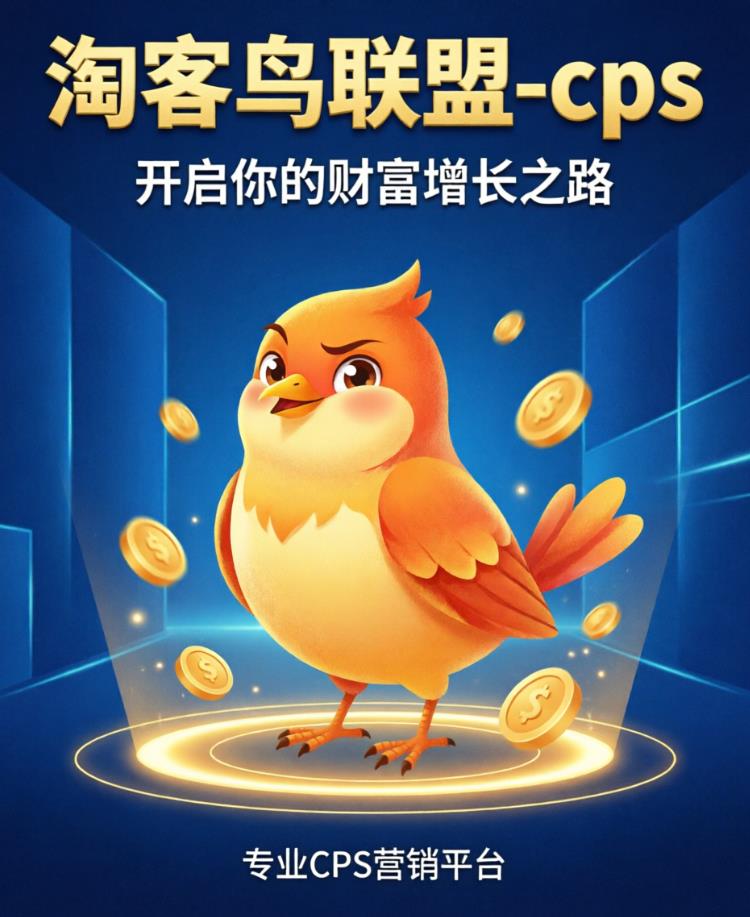 淘客鸟联盟CPS：新手如何通过社交电商轻松开启副业？一篇教会你